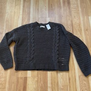 NEW Hollister grey sweater Large
